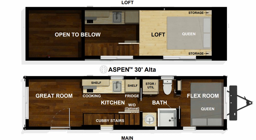 2 Bedroom Tiny House On Wheels Floor Plans | Floor Roma